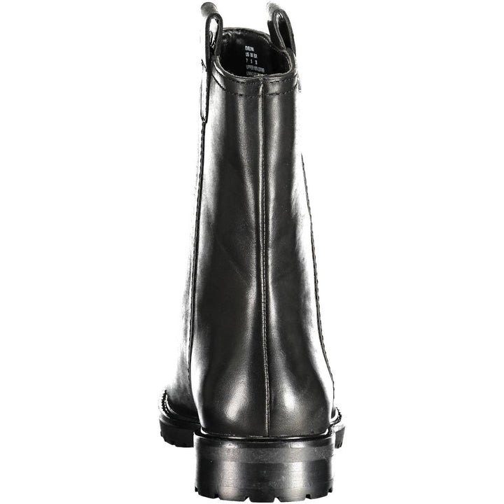 Ralph Lauren Black Leather Women Boot