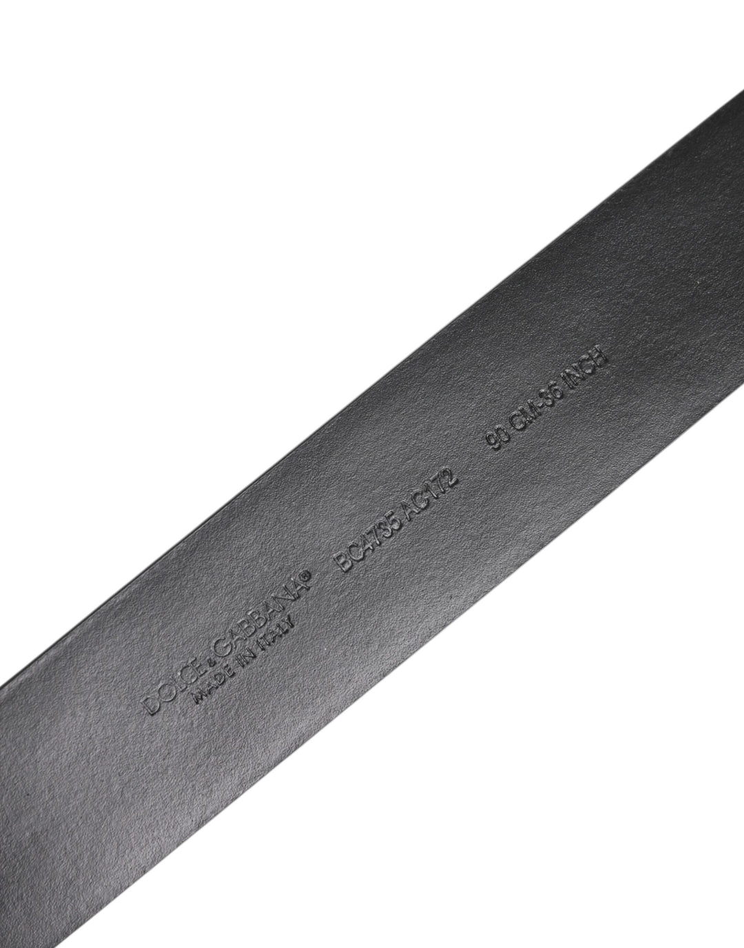 Dolce & Gabbana Black Calf Leather Studded Silver Buckle Belt