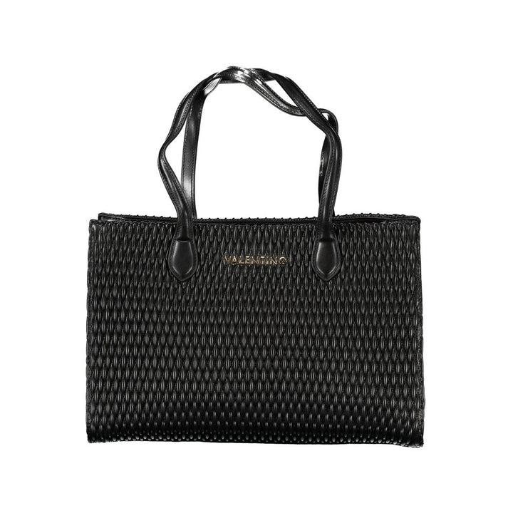 Mario Valentino Black Polyurethane Women Shoulder Bag