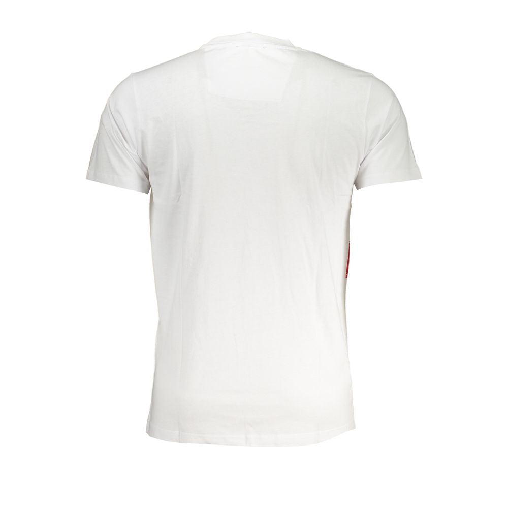 Cavalli Class Bianco Cotton Men T-Shirt