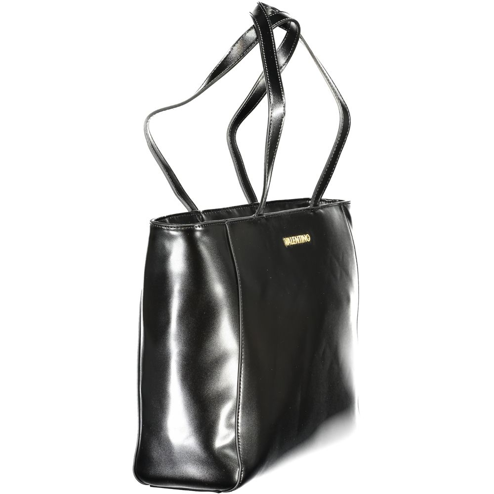 Mario Valentino Black Polyurethane Women Shoulder Bag