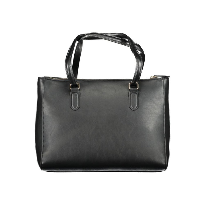 Mario Valentino Black Polyurethane Women Handbag