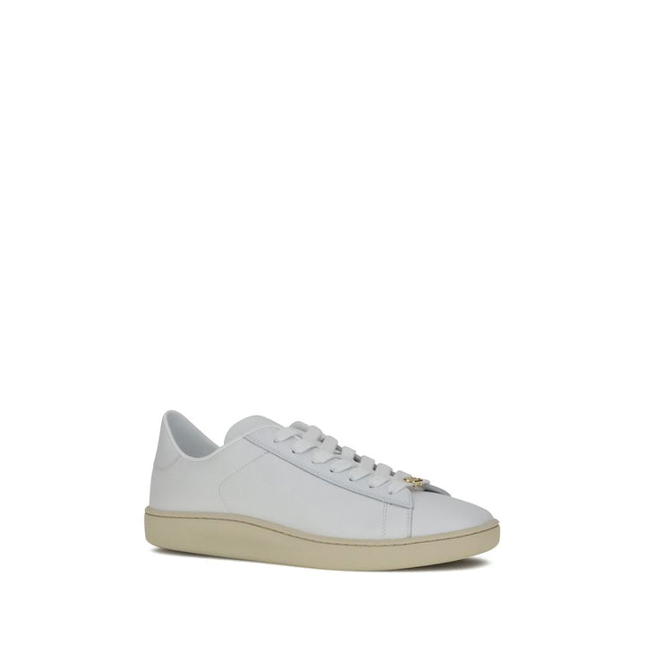 Valentino Garavani White Calf Leather Bos Taurus Low Top Sneakers