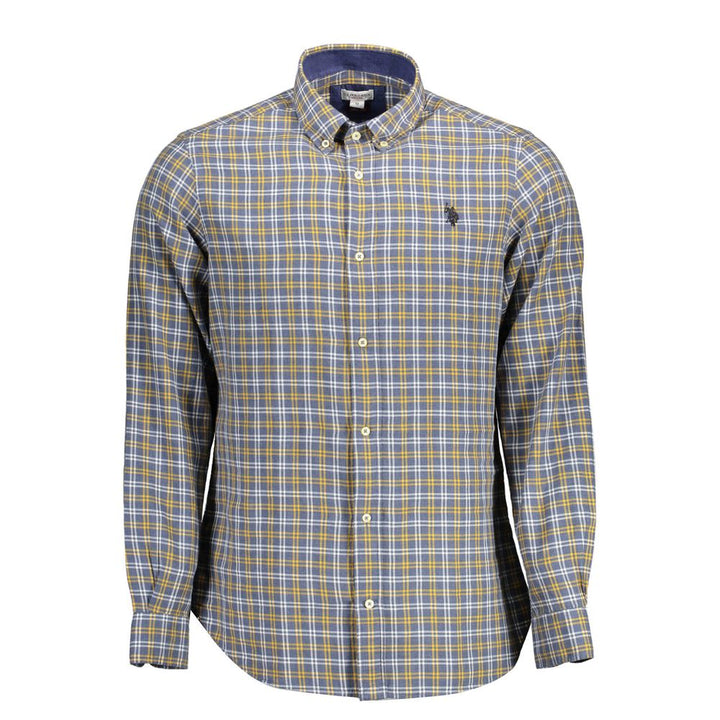 U.S. POLO ASSN. Blu Cotton Men's Shirt