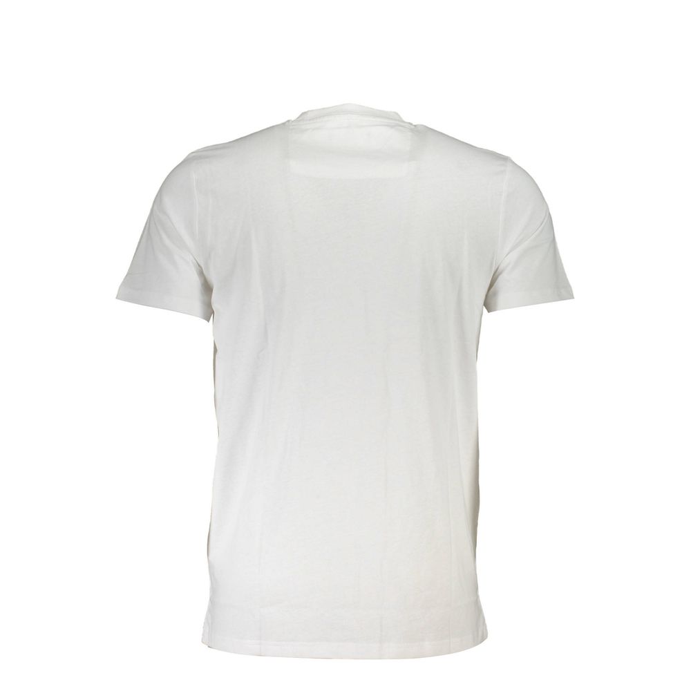 Cavalli Class Bianco Cotton Men T-Shirt