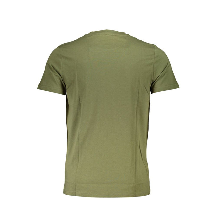 Cavalli Class Green Cotton Men T-Shirt
