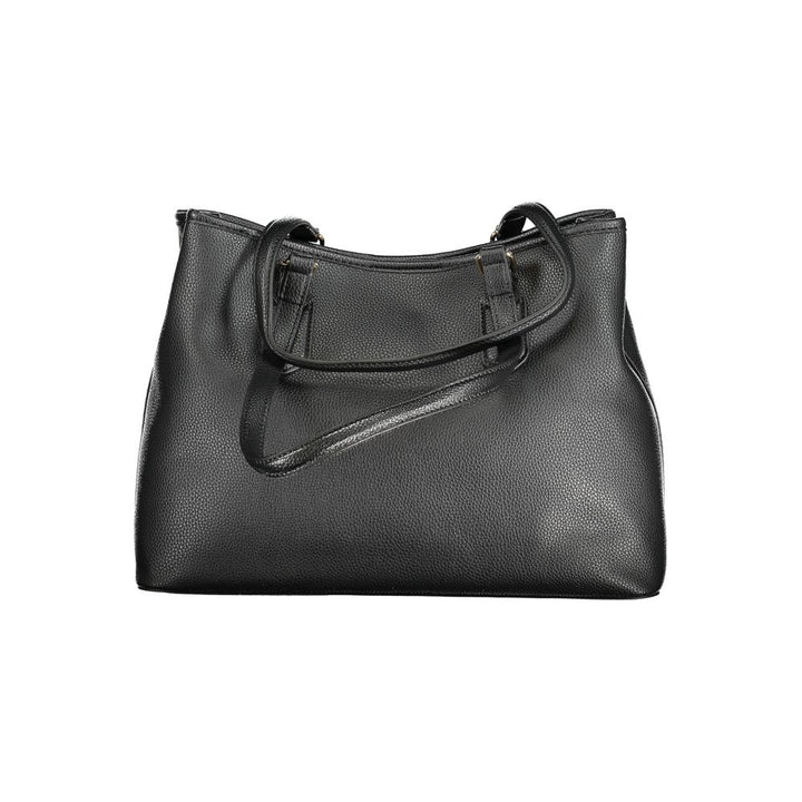 Mario Valentino Black Polyurethane Women Handbag