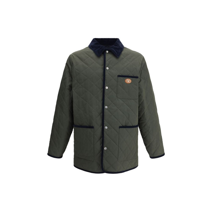 Valentino Green Polyamide Coat