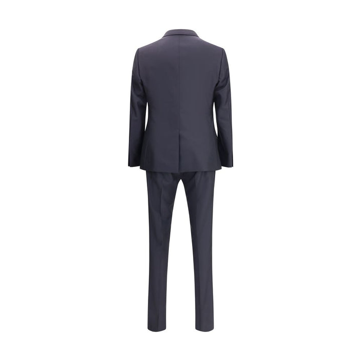 Dolce & Gabbana Black Fleece Wool Two-Piece Suit
