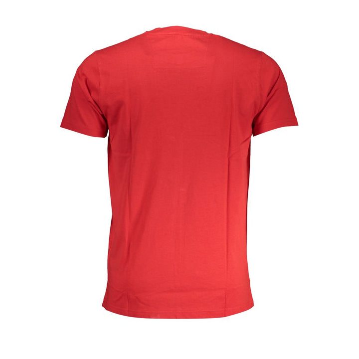 Cavalli Class Red Cotton Men T-Shirt