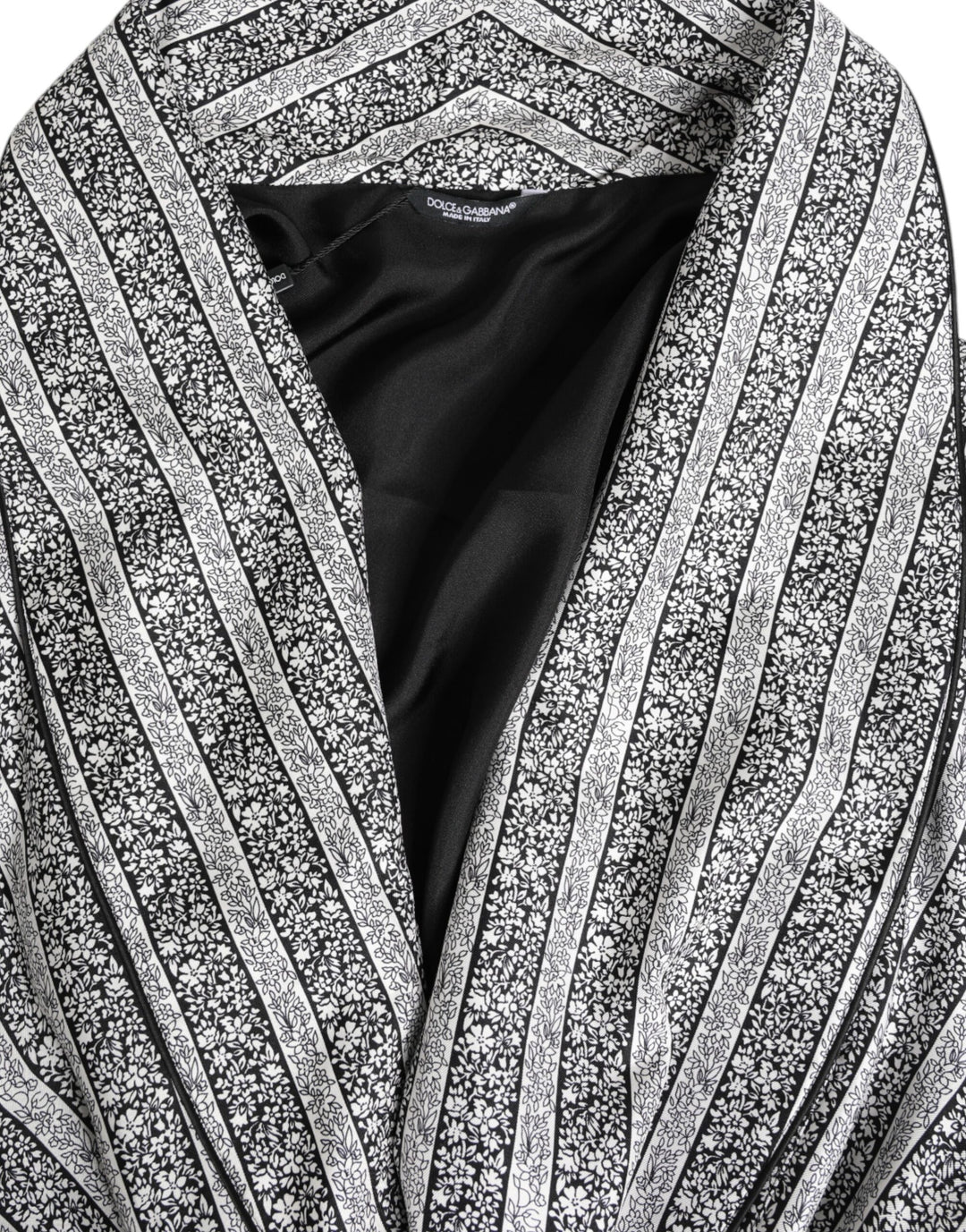 Dolce & Gabbana Multicolor Floral Robe Coat Wrap Jacket