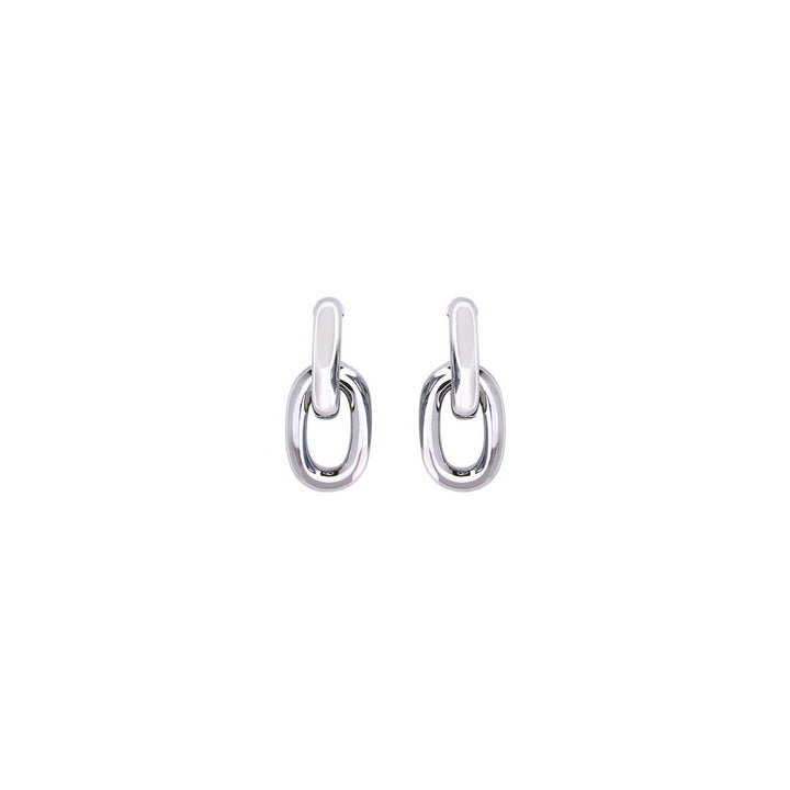 Rabanne Silver Resin Earrings