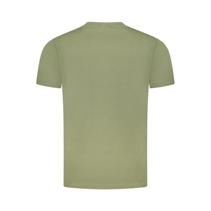 Cavalli Class Green Cotton Men T-Shirt