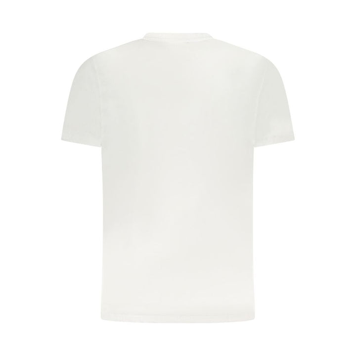 Cavalli Class White Cotton Men T-Shirt