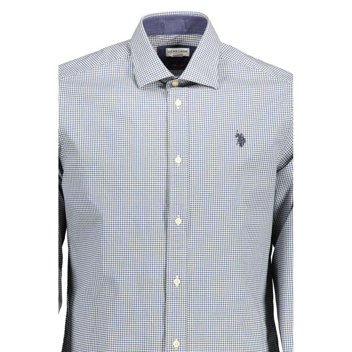 U.S. POLO ASSN. Azzurro Cotton Mens Shirt