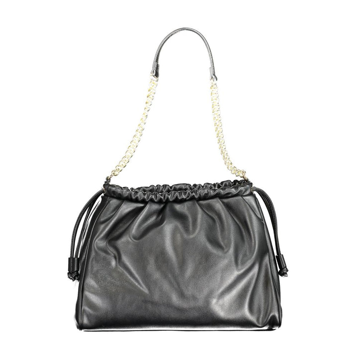 Mario Valentino Black Polyurethane Women Shoulder Bag