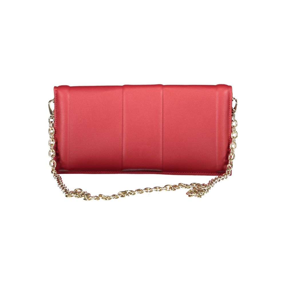 Mario Valentino Rosso Polyurethane Women Clutch