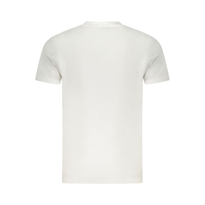 Cavalli Class White Cotton Men T-Shirt