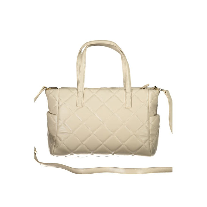 Mario Valentino Beige Polyurethane Women Handbag