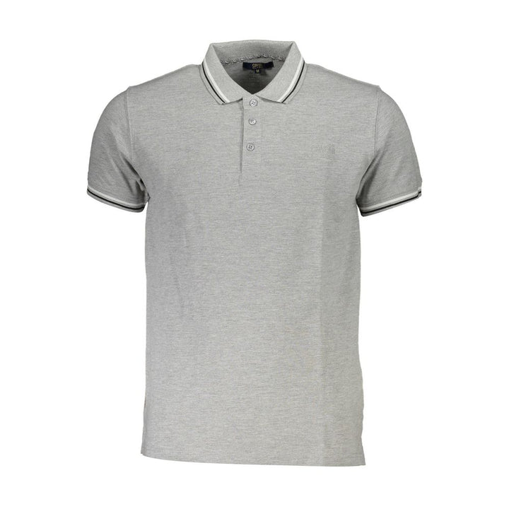 Cavalli Class Brown Cotton Men Polo Shirt