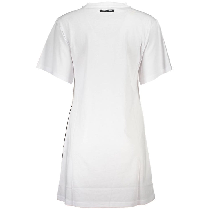 Cavalli Class White Cotton Women Dress