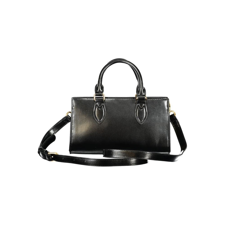 Mario Valentino Black Polyurethane Women Handbag