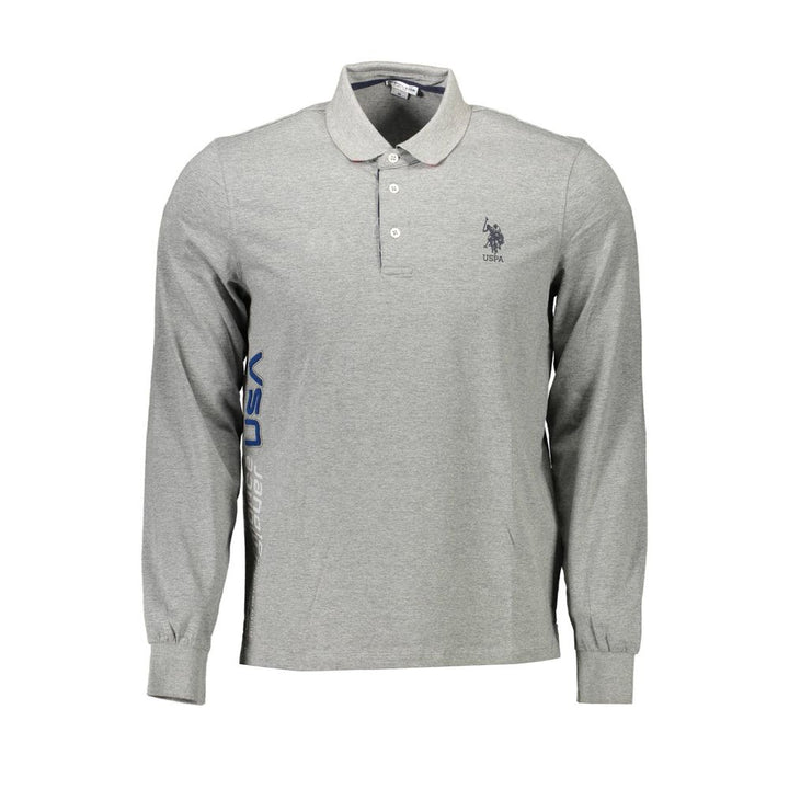 U.S. POLO ASSN. Grigio Cotton Men Polo Shirt