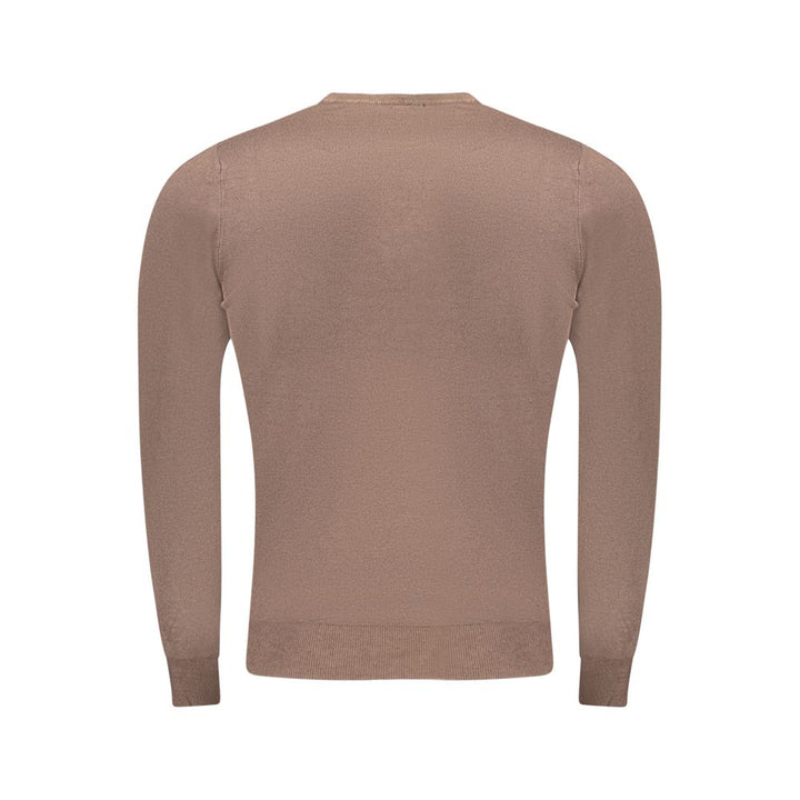 Cavalli Class Brown Viscose Men Sweater