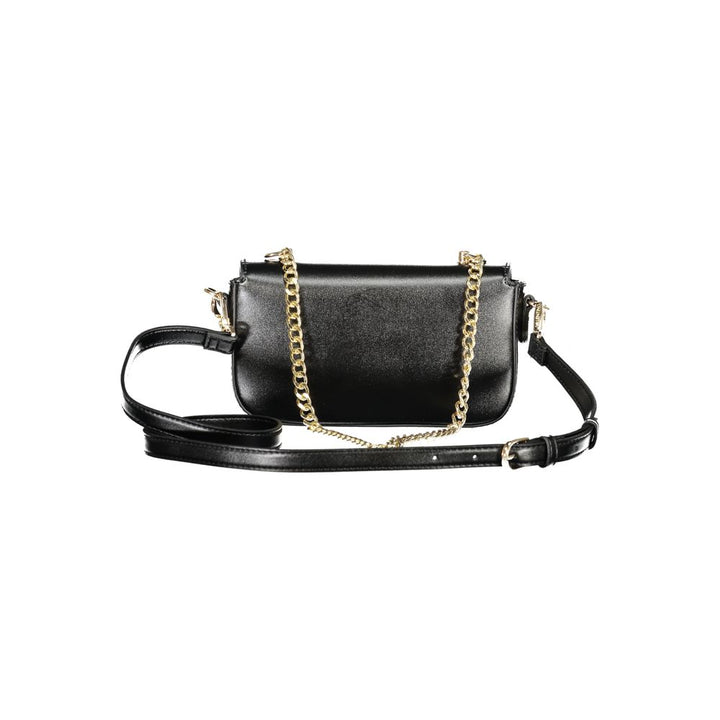Mario Valentino Nero Polyurethane Women Shoulder Bag