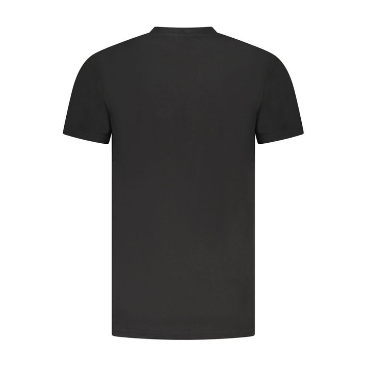 Cavalli Class Black Cotton Men T-Shirt