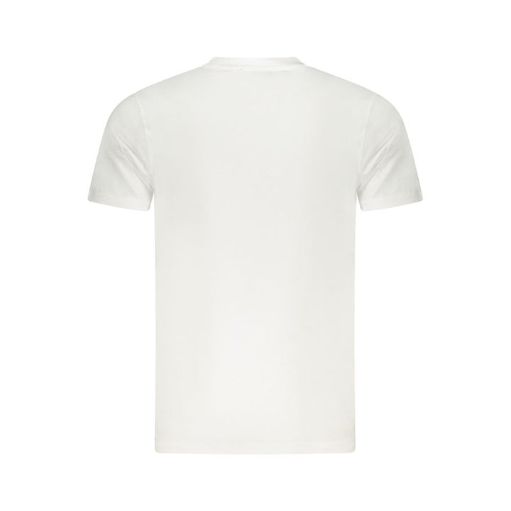 Cavalli Class White Cotton Men T-Shirt