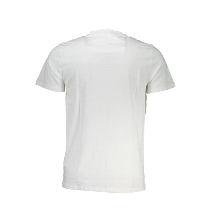 Cavalli Class White Cotton Men T-Shirt