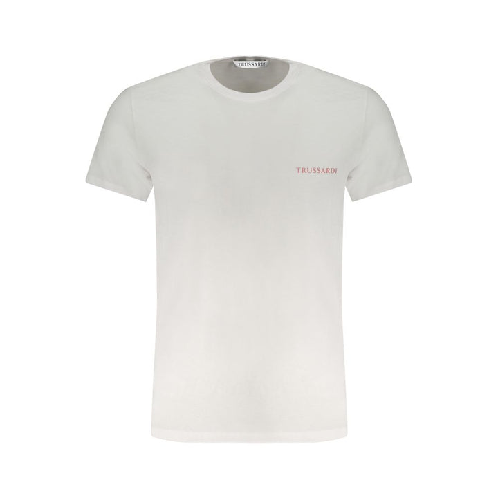 Trussardi White Cotton Men T-Shirt