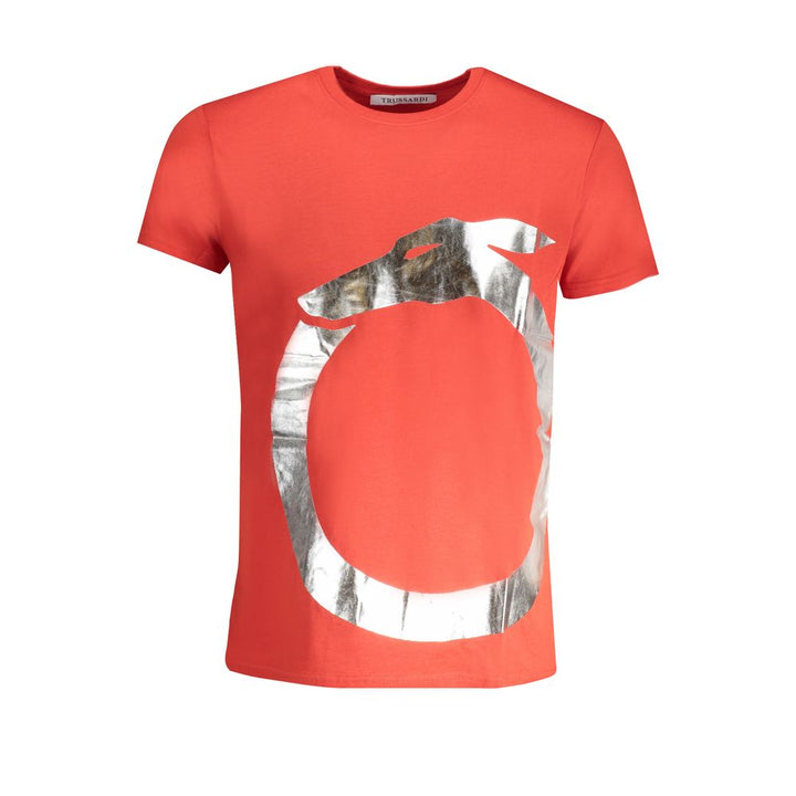 Trussardi Red Cotton Men's T-Shirt