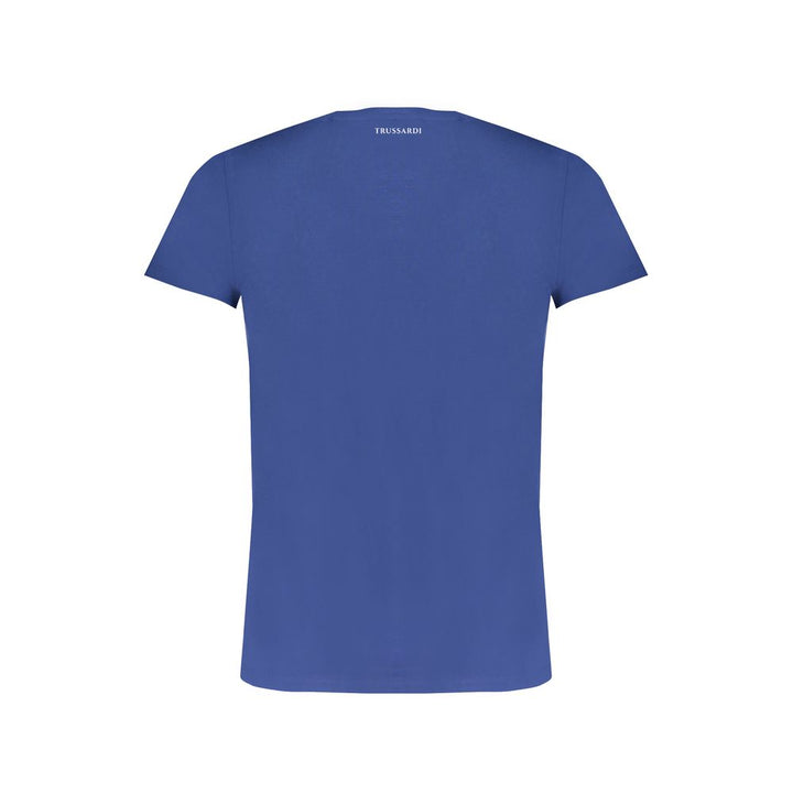 Trussardi Blue Cotton Men T-Shirt