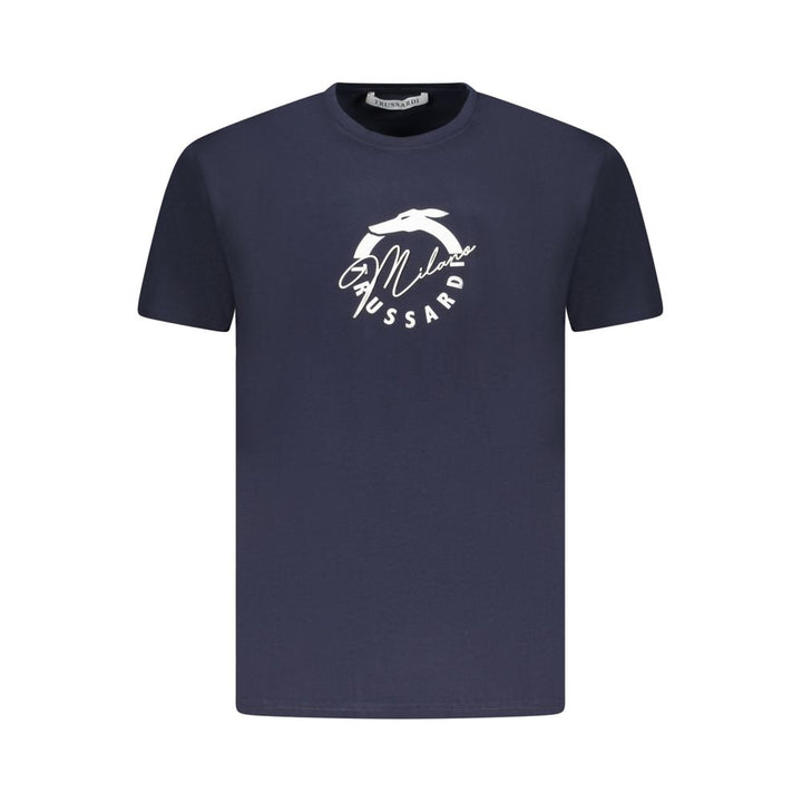 Trussardi Blue Cotton Men T-Shirt