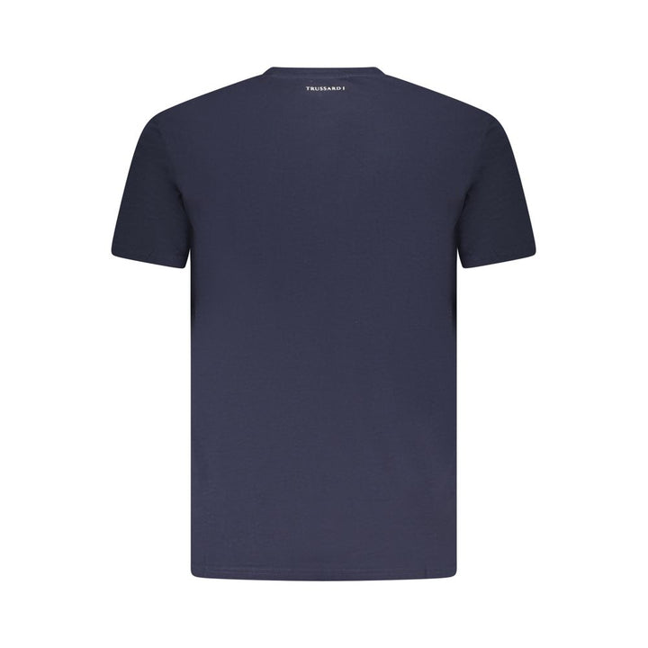 Trussardi Blue Cotton Men T-Shirt