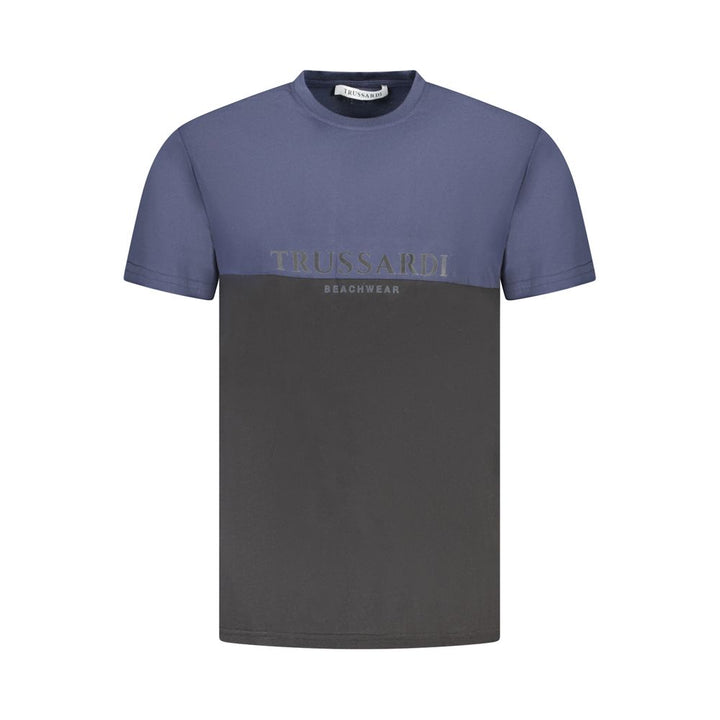 Trussardi Blue Cotton Men T-Shirt