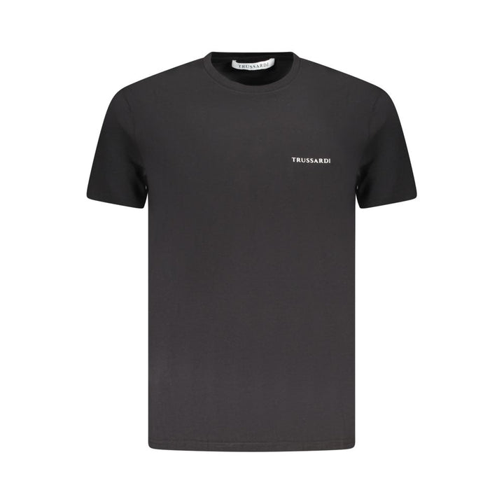 Trussardi Black Cotton Men T-Shirt