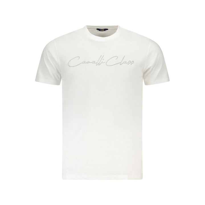 Cavalli Class White Cotton Mens TShirt