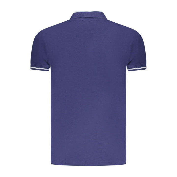 Cavalli Class Blue Cotton Men Polo Shirt