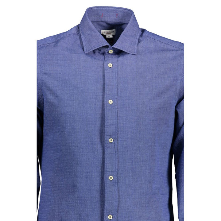 U.S. POLO ASSN. Blue Cotton Men's Shirt