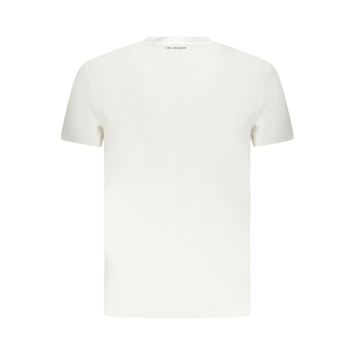 Trussardi White Cotton Men T-Shirt
