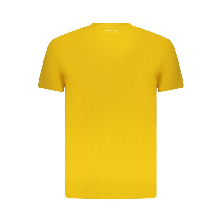 Trussardi Yellow Cotton Men T-Shirt