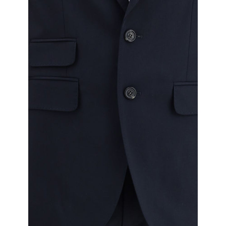 Dsquared² Black Fleece Wool Two-Piece Suit