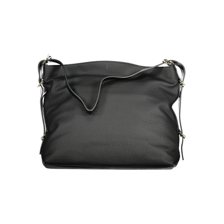Mario Valentino Black Polyurethane Women Handbag