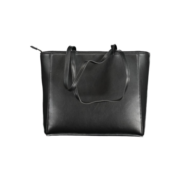 Mario Valentino Black Polyurethane Women Shoulder Bag