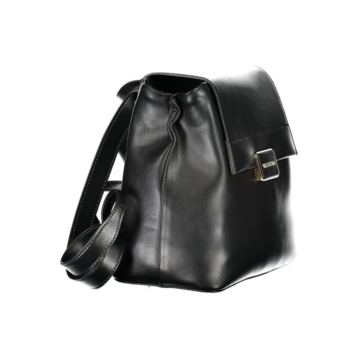 Mario Valentino Black Polyurethane Women Backpack