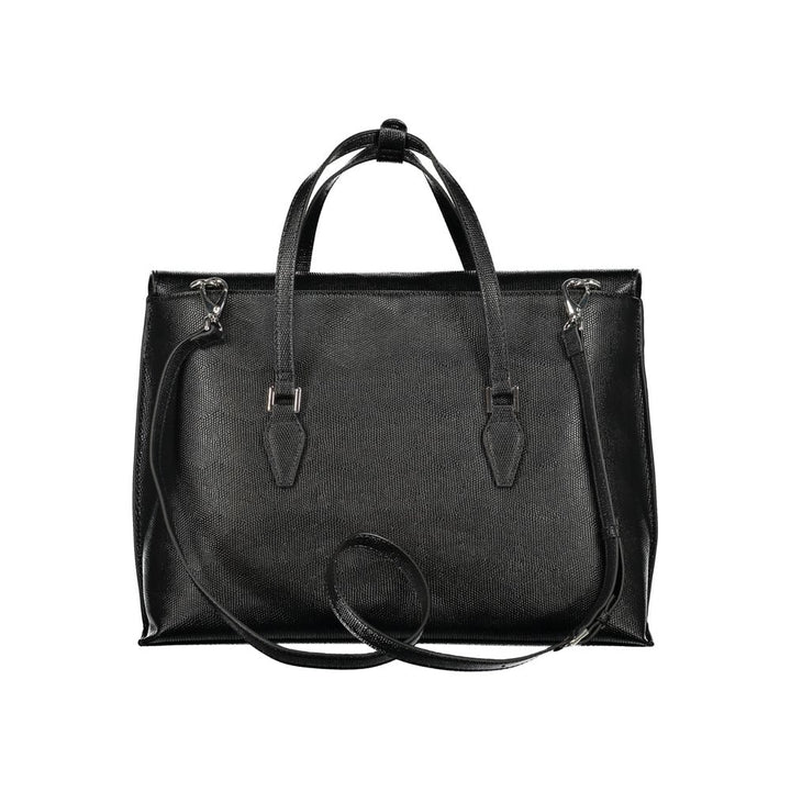 Mario Valentino Black Polyurethane Women Handbag