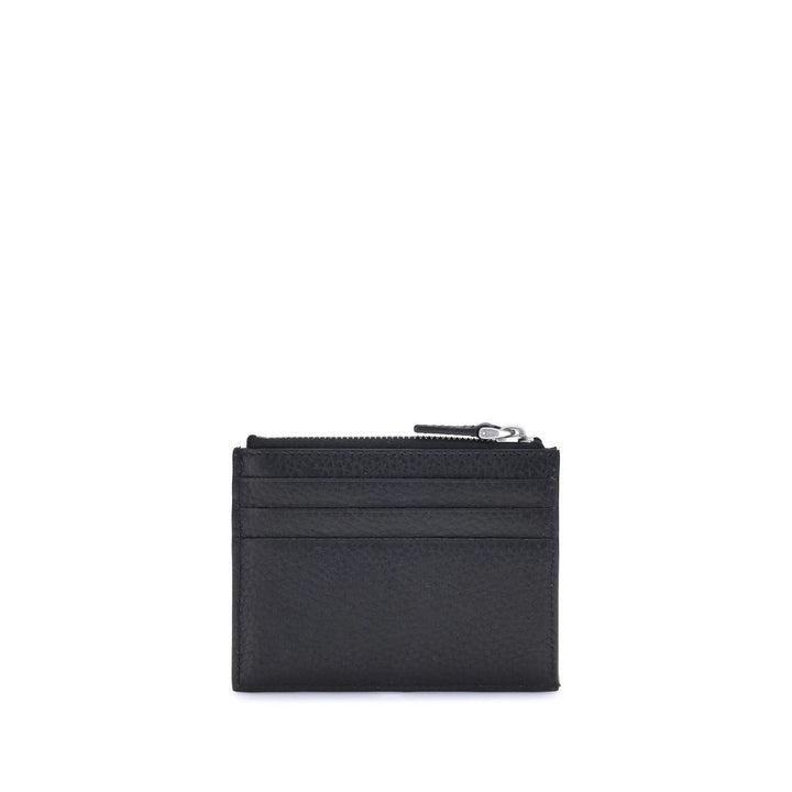 Valentino Garavani Black Calf Leather Bos Taurus Wallet